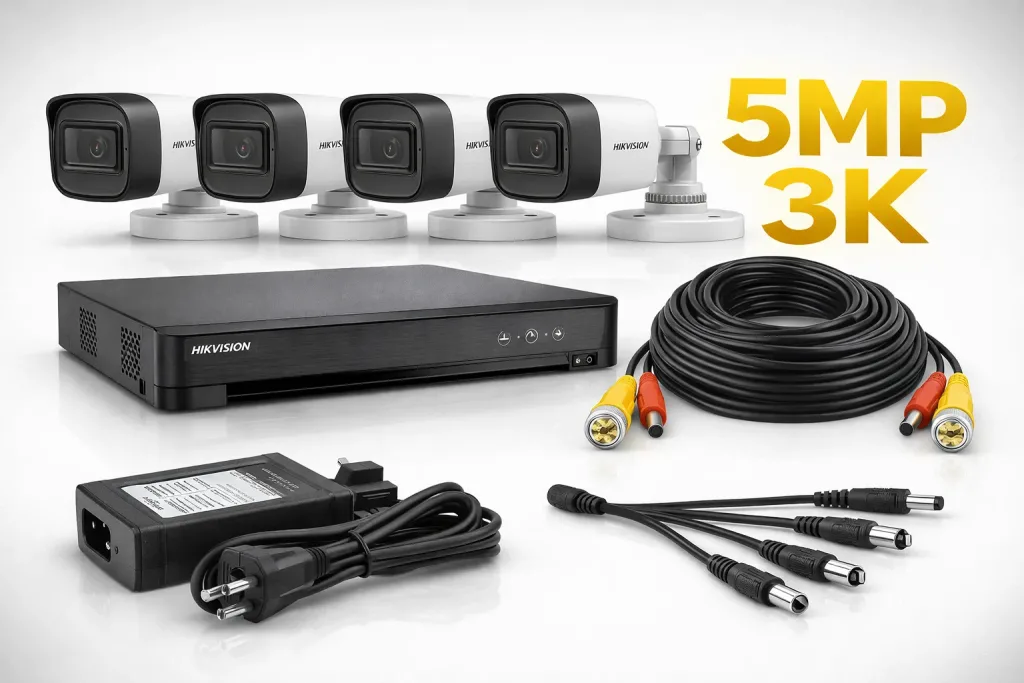 Hikvision-5MP-3K-complect-4-Bullet-cameras-DVR-maijn