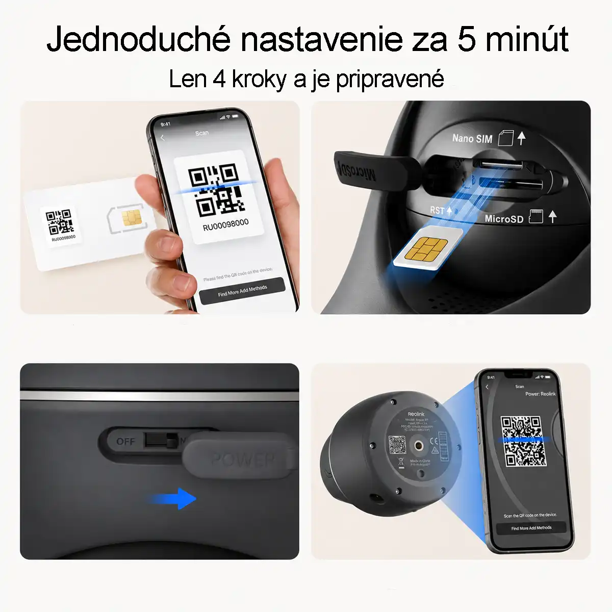 Reolink G440-G+SP2 Grey (Go PT Ultra + Solar Panel 2) 4K 4G LTE PTZ camera