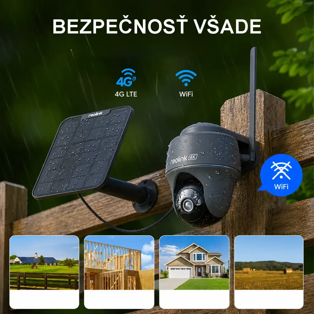 Reolink G440-G+SP2 Grey (Go PT Ultra + Solar Panel 2) 4K 4G LTE PTZ camera