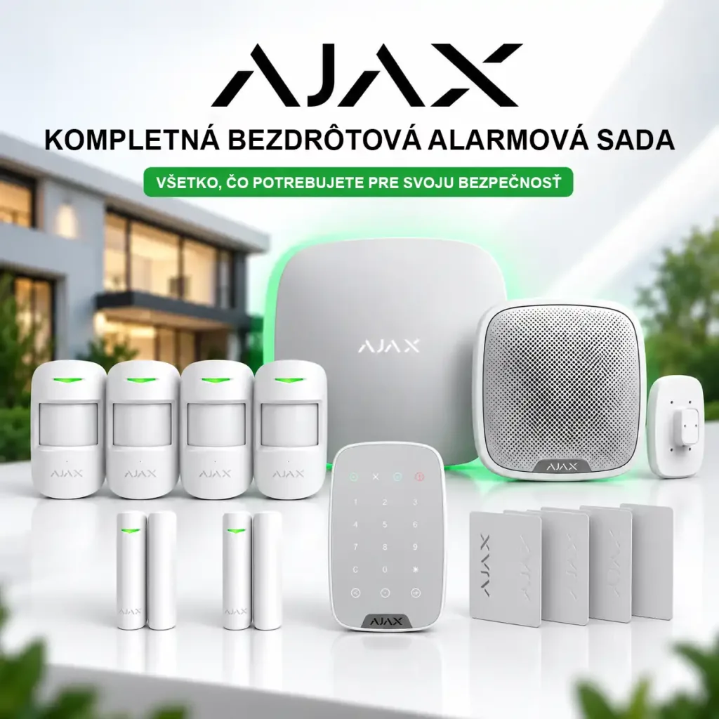 Ajax Home Security Pro 4G – kompletná bezdrôtová alarmová sada pre dom, dom a vilu