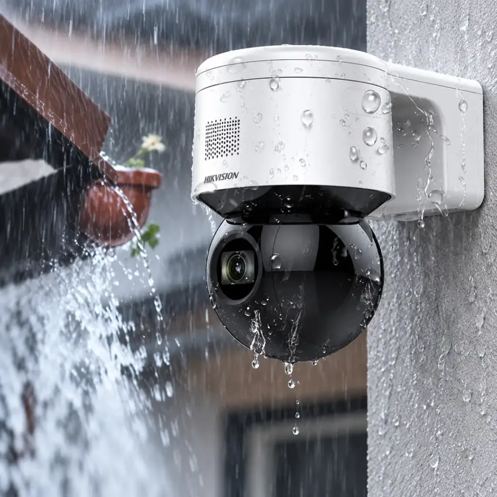 Hikvision DS-2DE3A404IWG-E/W – 4MP Wi-Fi/PoE PTZ IP kamera so 4× optickým zoomom, DarkFighter a AI klasifikáciou