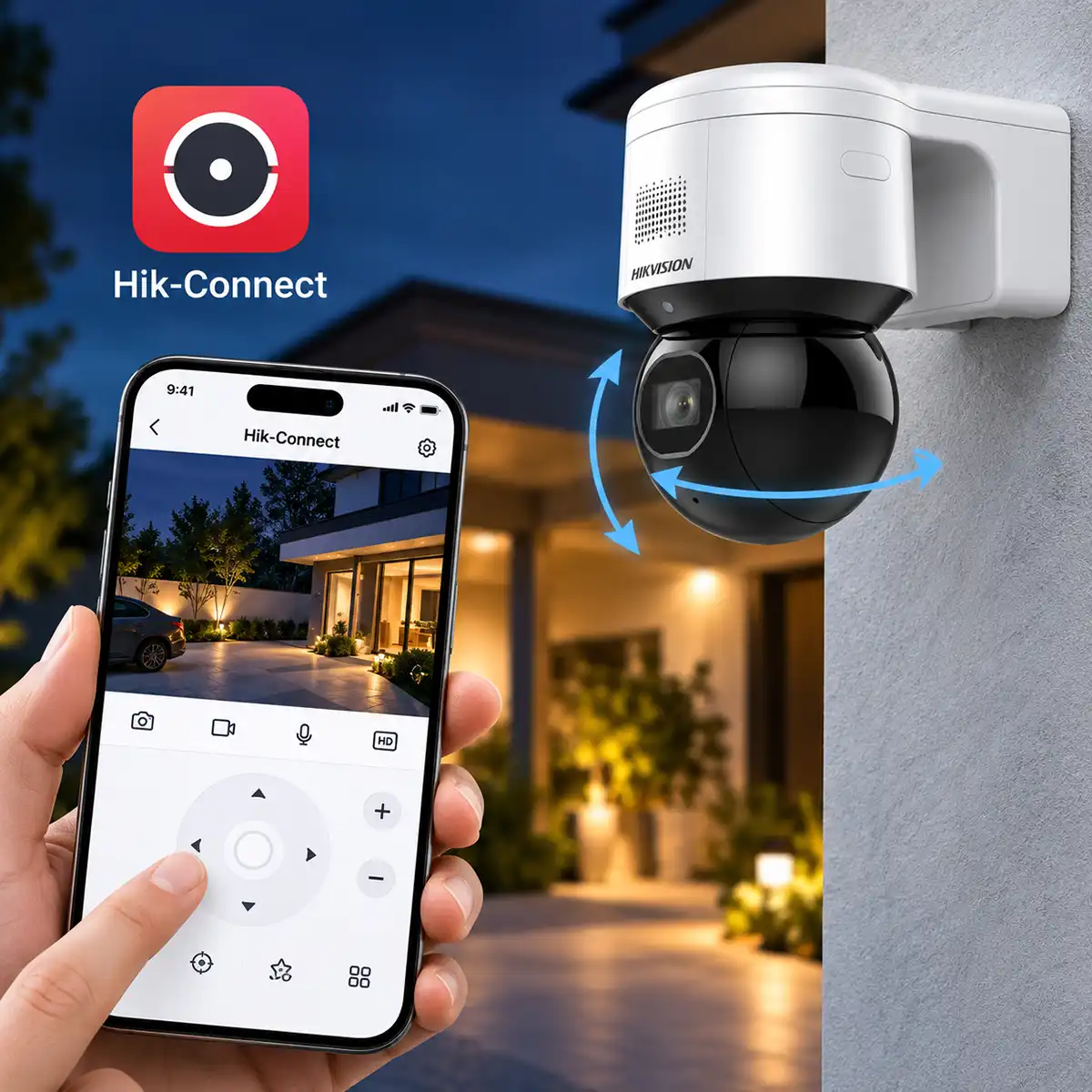Hikvision DS-2DE3A404IWG-E/W – 4MP Wi-Fi/PoE PTZ IP kamera so 4× optickým zoomom, DarkFighter a AI klasifikáciou