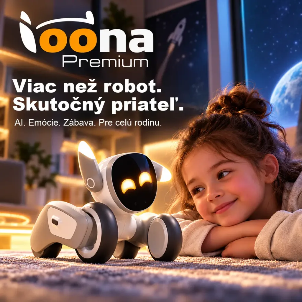 Loona Premium – interaktívny robotický spoločník s umelou inteligenciou, rozpoznávaním tváre, hlasovým ovládaním a Wi-Fi