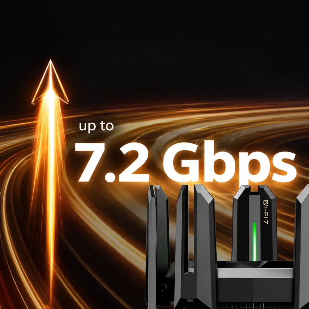 Ruijie Reyee RG-EW7200BE PRO – výkonný BE7200 Wi-Fi 7 mesh router s 9 anténami, MLO a 5× 2,5 GbE