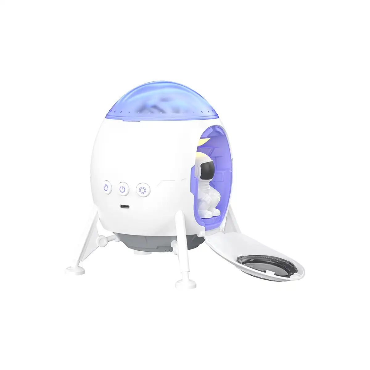 XO CF38 Lander Starlight 3 Galaktický LED projektor s Bluetooth reproduktorom XO CF38 Lander Starlight – biely